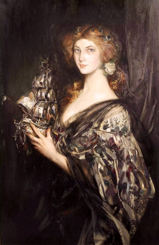 The Silver Ship, vintage artwork by Sir James Jebusa Shannon, 12x8" (A4) Poster