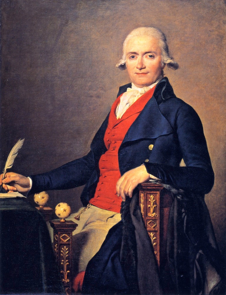 Gaspard Mayer, vintage artwork by Jacques-Louis David, 12x8" (A4) Poster