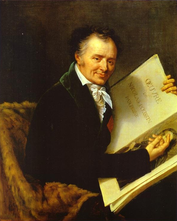 Portrait of French Engraver Vivant Denon, vintage artwork by Robert Lefèvre, 12x8" (A4) Poster