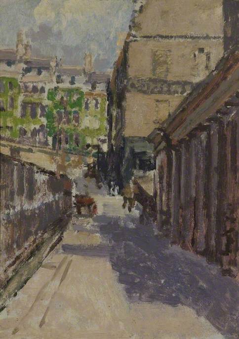 Belmount and Back of Assembly Rooms, vintage artwork by Walter Richard Sickert, 12x8" (A4) Poster