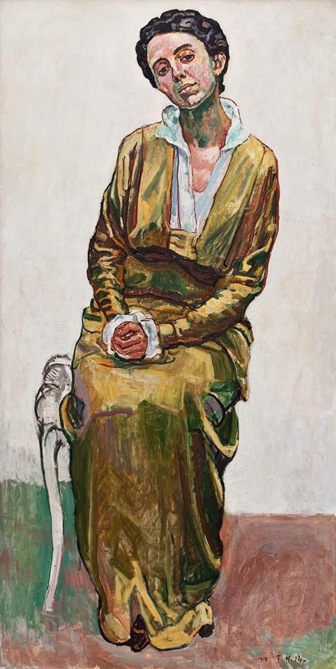 Portrait of Emma Schmidt-Muller by Ferdinand Hodler,A3(16x12")Poster