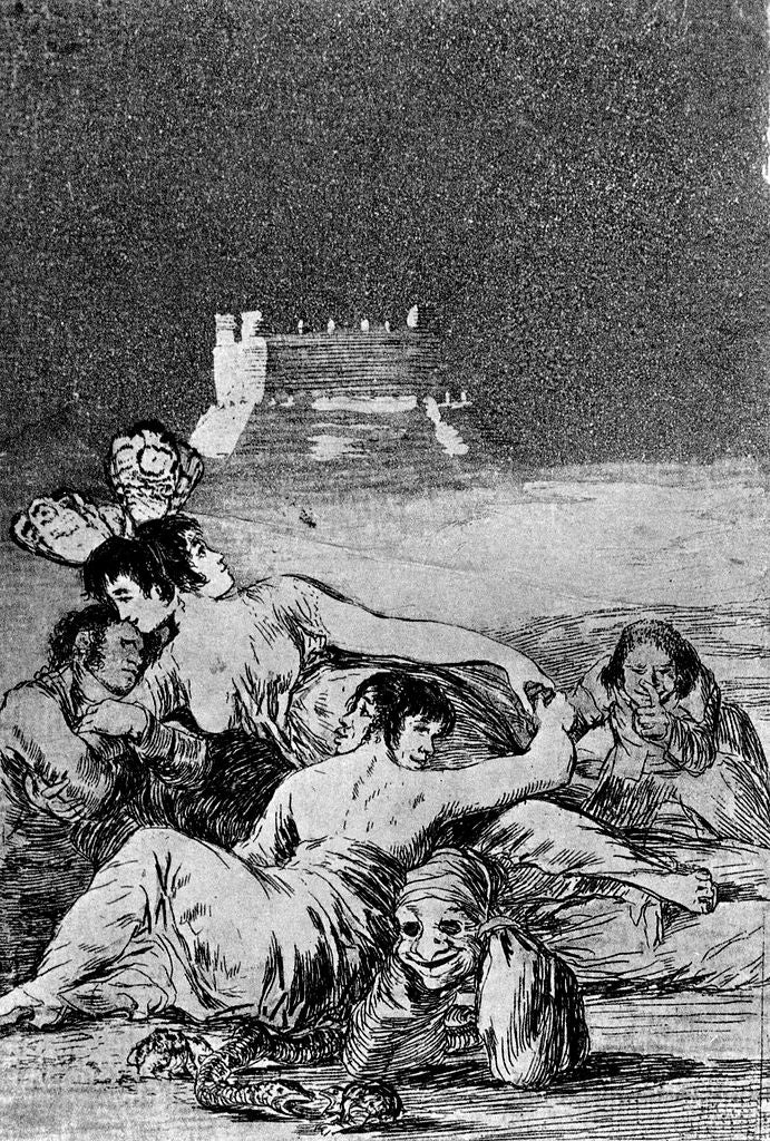 Dream. Of Lying and Inconsistancy, vintage artwork by Francisco de Goya y Lucientes, 12x8" (A4) Poster
