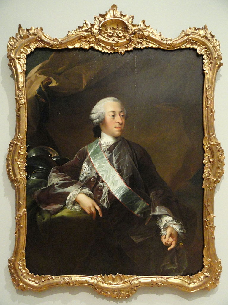 Portrait of Mogens Scheel von Plessen of Fussingø and Selsø, vintage artwork by Carl Gustaf Pilo, 12x8" (A4) Poster