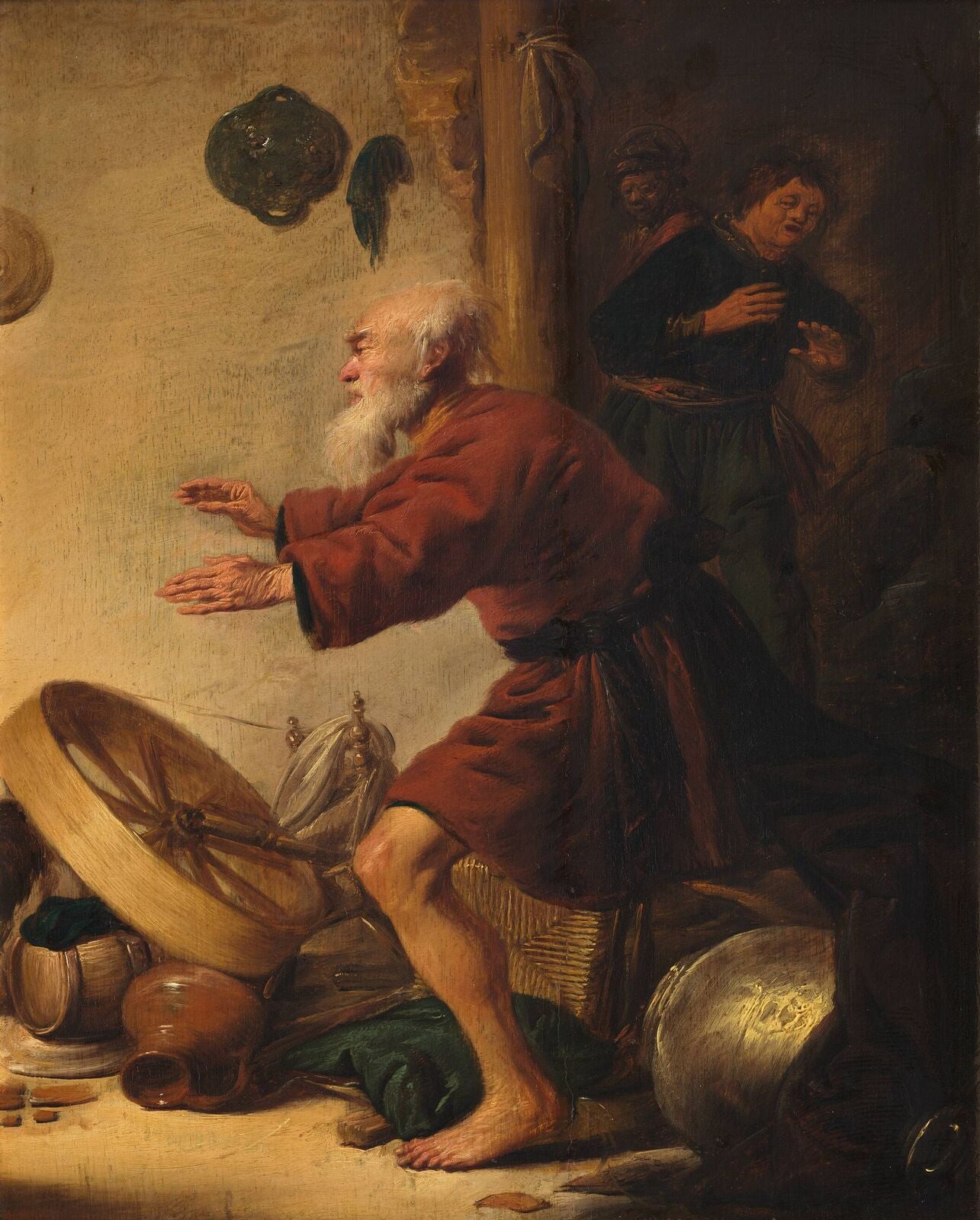 The Blind Tobit, vintage artwork by Benjamin Gerritsz. Cuyp, 12x8" (A4) Poster