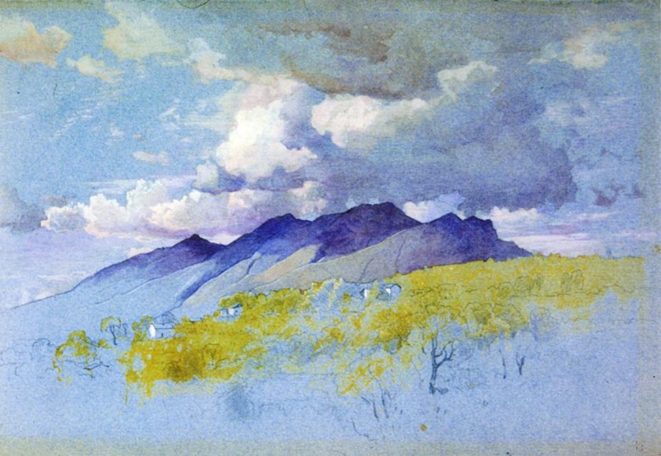 In the Appenines, vintage artwork by William Stanley Haseltine, 12x8" (A4) Poster