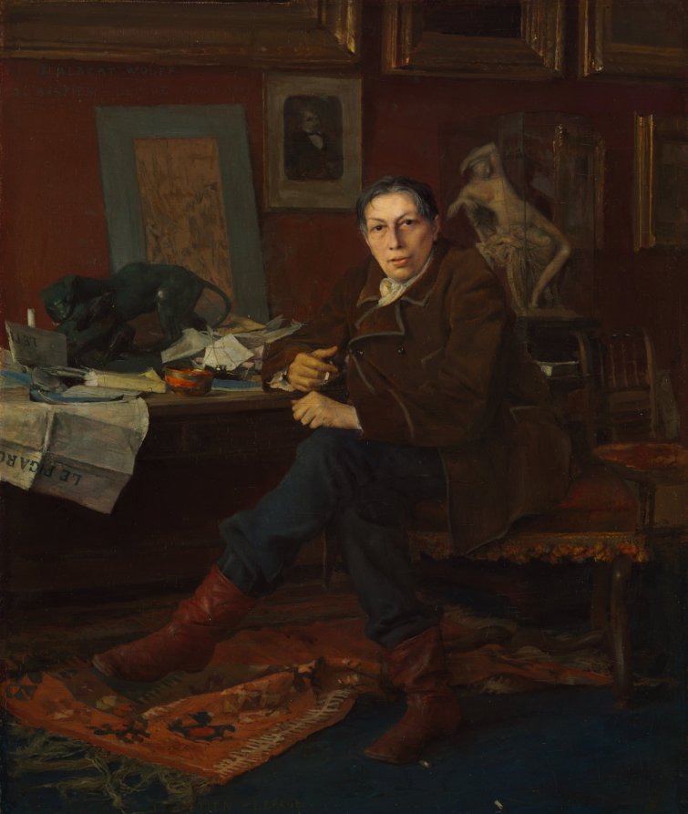 Albert Wolff in His Study, vintage artwork by Jules Bastien-Lepage, 12x8" (A4) Poster
