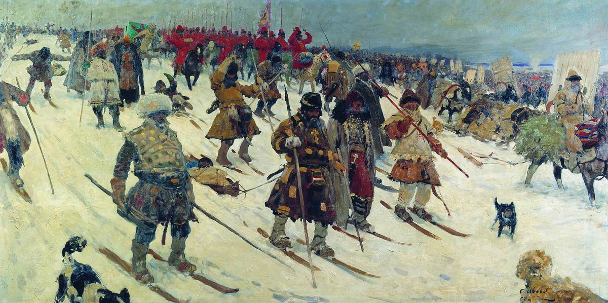 Moscow Warriors in the 16th Century by Sergei Ivanov,A3(16x12")Poster
