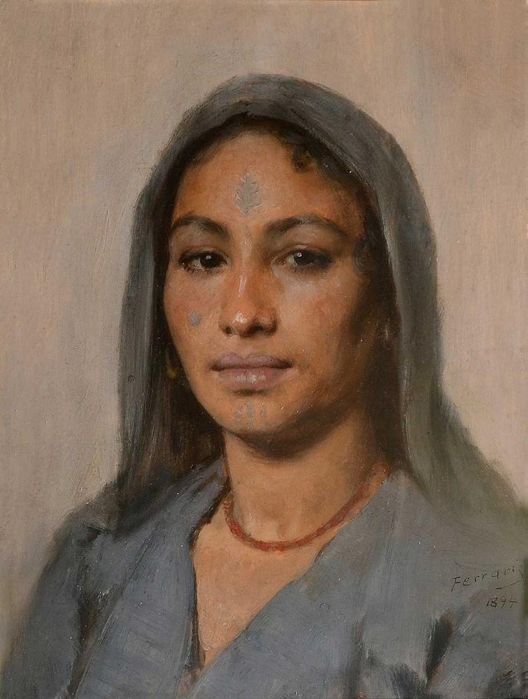 A Nubian Lady by Arthur von Ferraris,A3(16x12")Poster