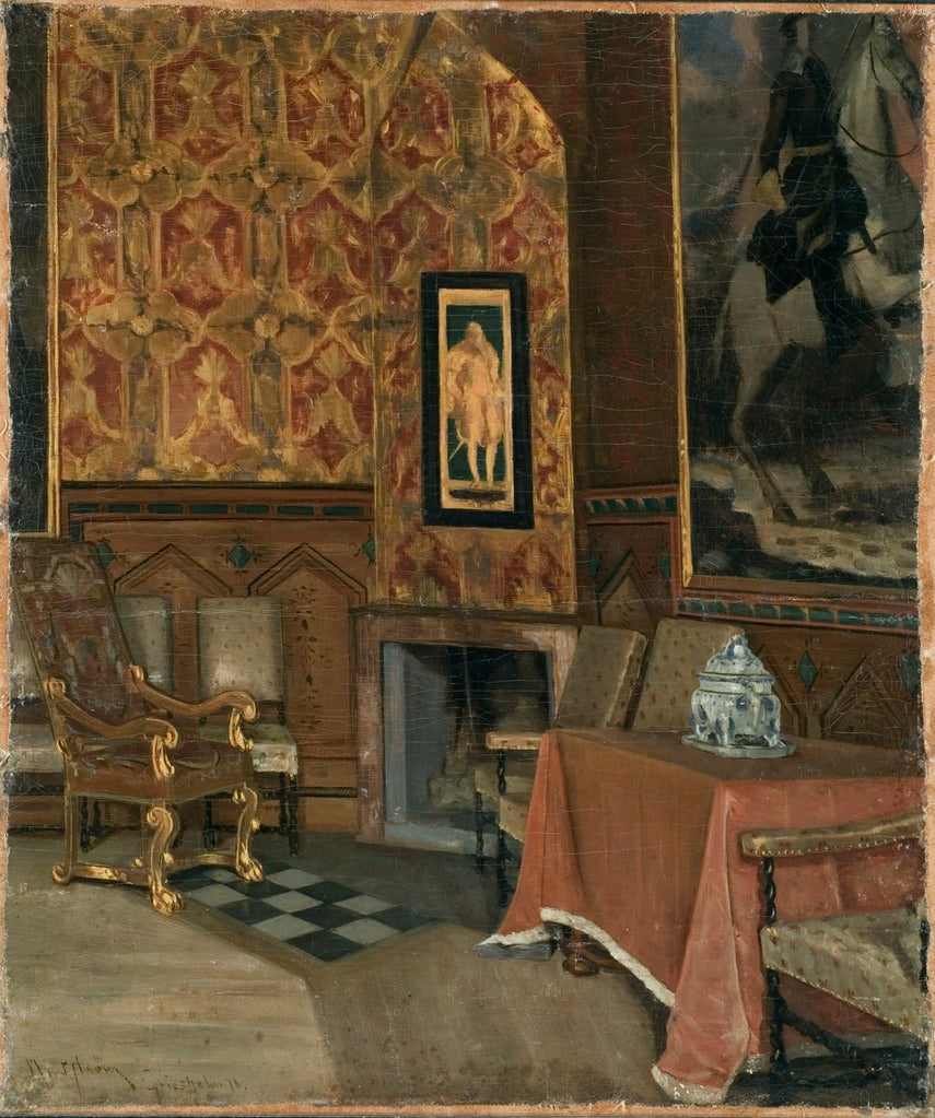 Gripsholm Castle, Cabinet Meeting Room by Karl Nordstrom,A3(16x12")Poster