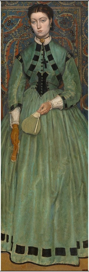 Lucie Leys, Daughter of the Painter, vintage artwork by Jan August Hendrik Leys, A3 (16x12") Poster Print