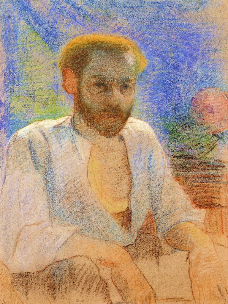 Portrait of Meyer de Haan, vintage artwork by Claude-Emil Schuffenecker, 12x8" (A4) Poster