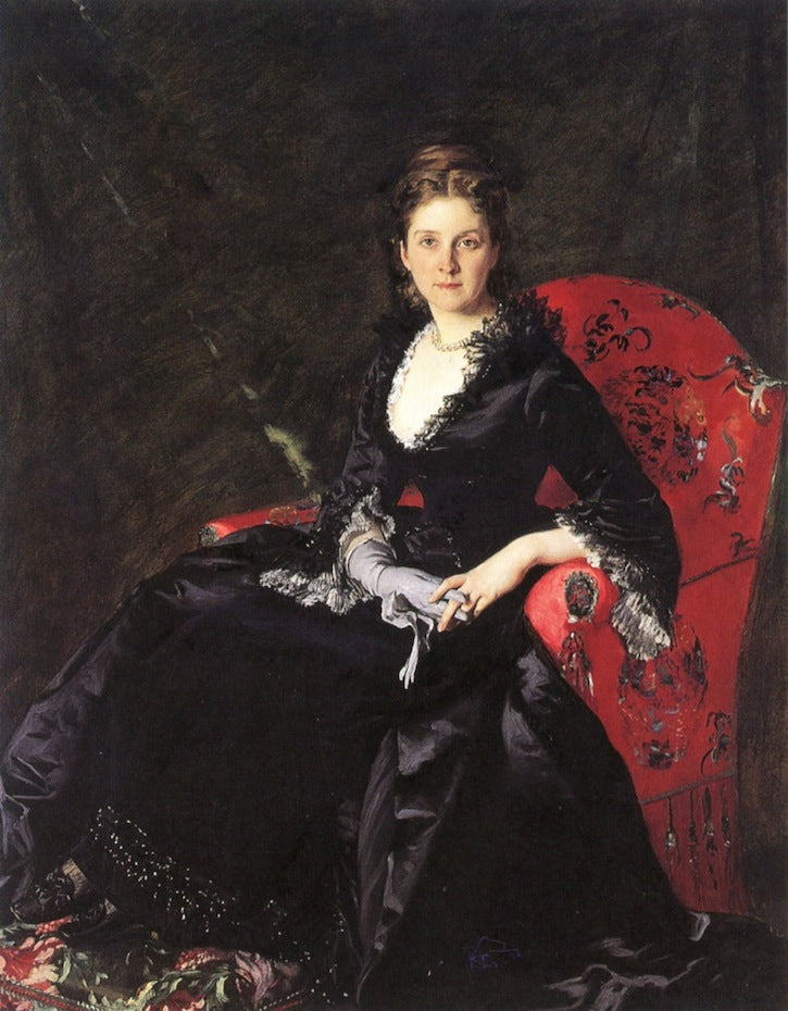 Mme N. M. Polovtsova, vintage artwork by Alexandre Cabanel, 12x8" (A4) Poster