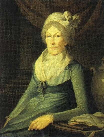 Portrait of Maria Kolokoltsova, vintage artwork by Benjamin Patersen, 12x8" (A4) Poster