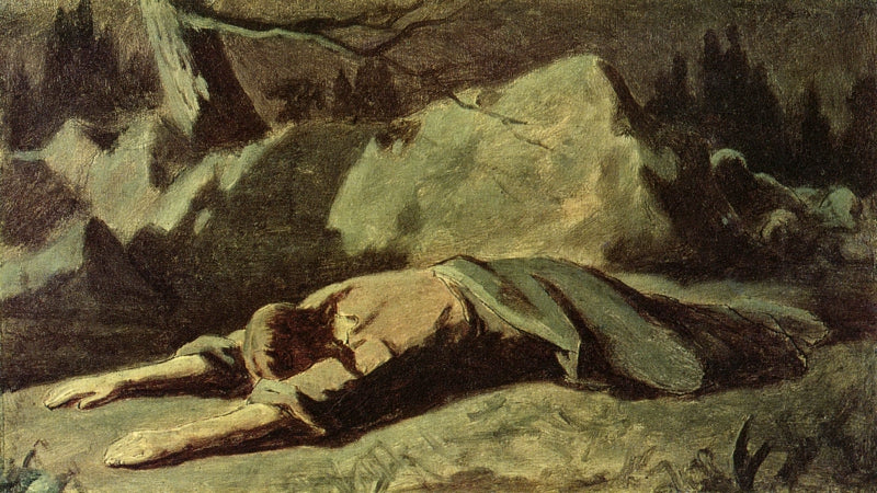 Christ in the Garden at Gethsemane, vintage artwork by Vasily Grigoryevich Perov, 12x8" (A4) Poster
