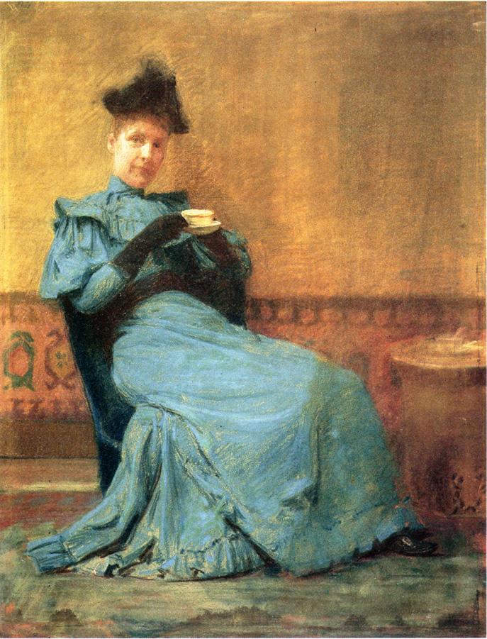 Portrait of Mrs. Anshutz by Thomas P. Anshutz,A3(16x12")Poster