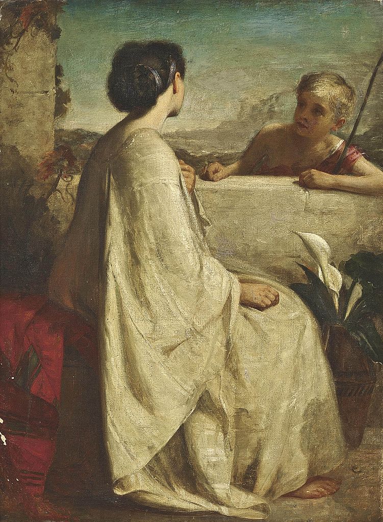 Mariana, vintage artwork by Philip Hermogenes Calderon, 12x8" (A4) Poster