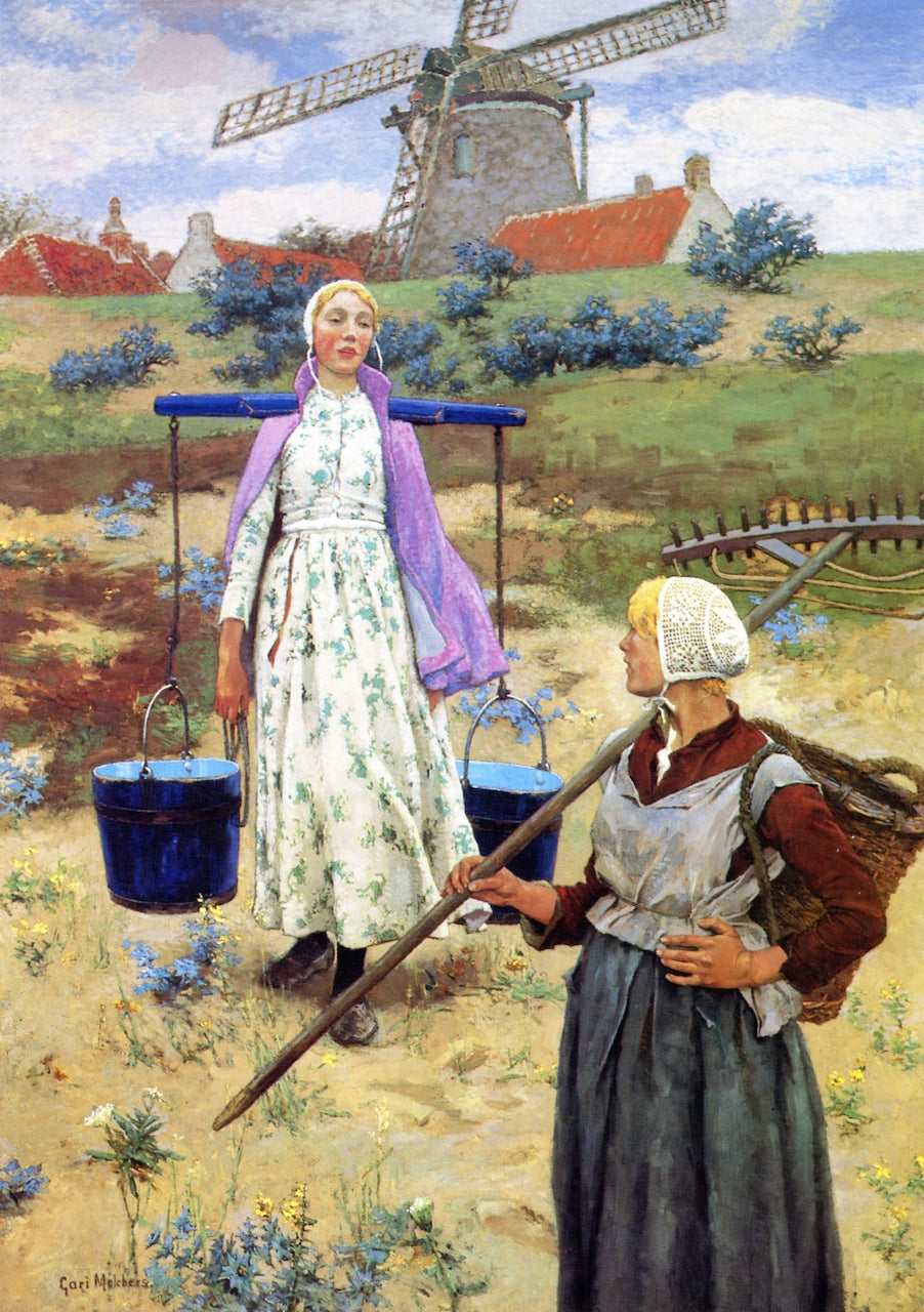 In Holland by Gari Melchers,A3(16x12")Poster