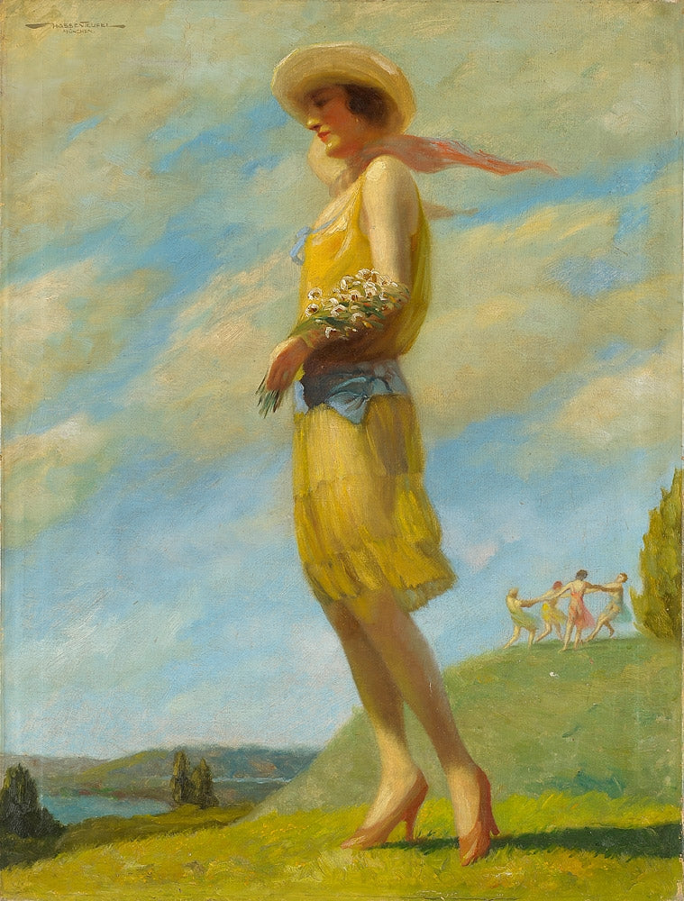 The spring dance by Hans Hassenteufel,16x12(A3) Poster