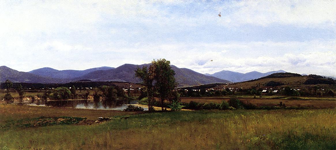 Presidential Range, White Mountains, vintage artwork by James McDougal Hart, 12x8" (A4) Poster