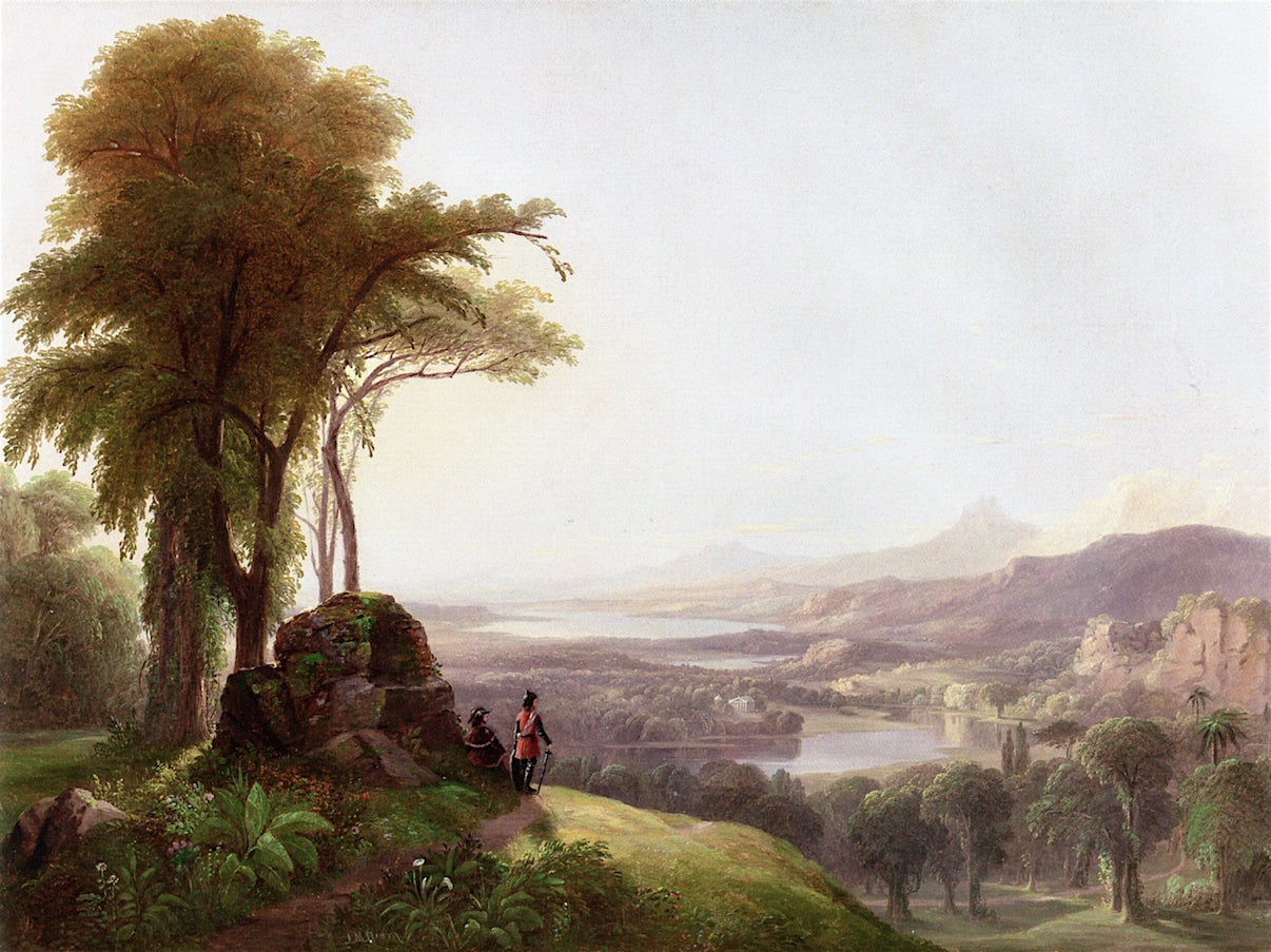 The New World, vintage artwork by James McDougal Hart, 12x8" (A4) Poster