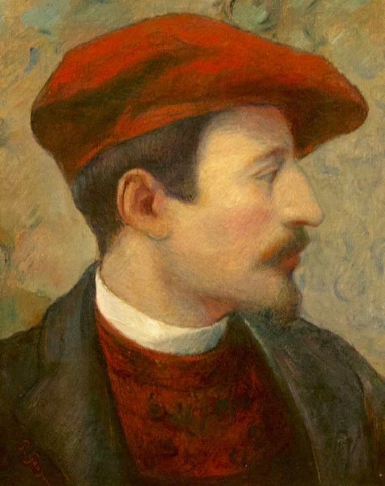 Portrait of Gauguin by Georges-Daniel de Monfreid,A3(16x12")Poster