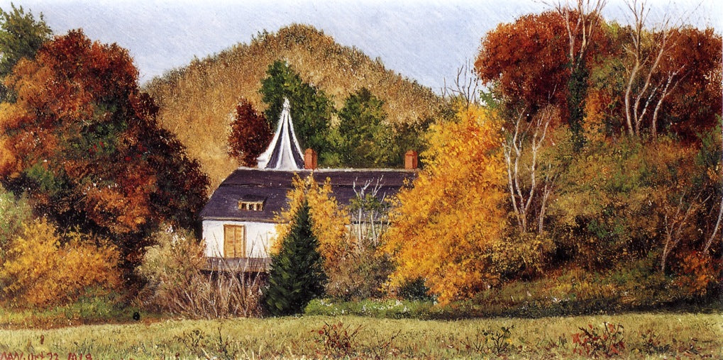 Autumn Scene in the North Carolina Mountains, vintage artwork by William Aiken Walker, 12x8" (A4) Poster