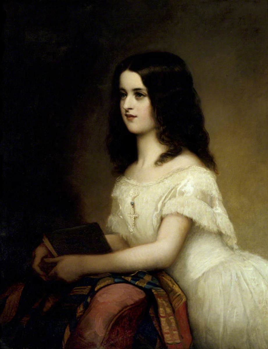 Mary Ann Frances Willis (1839–1919), vintage artwork by Charles Albert Ludovici, A3 (16x12") Poster Print