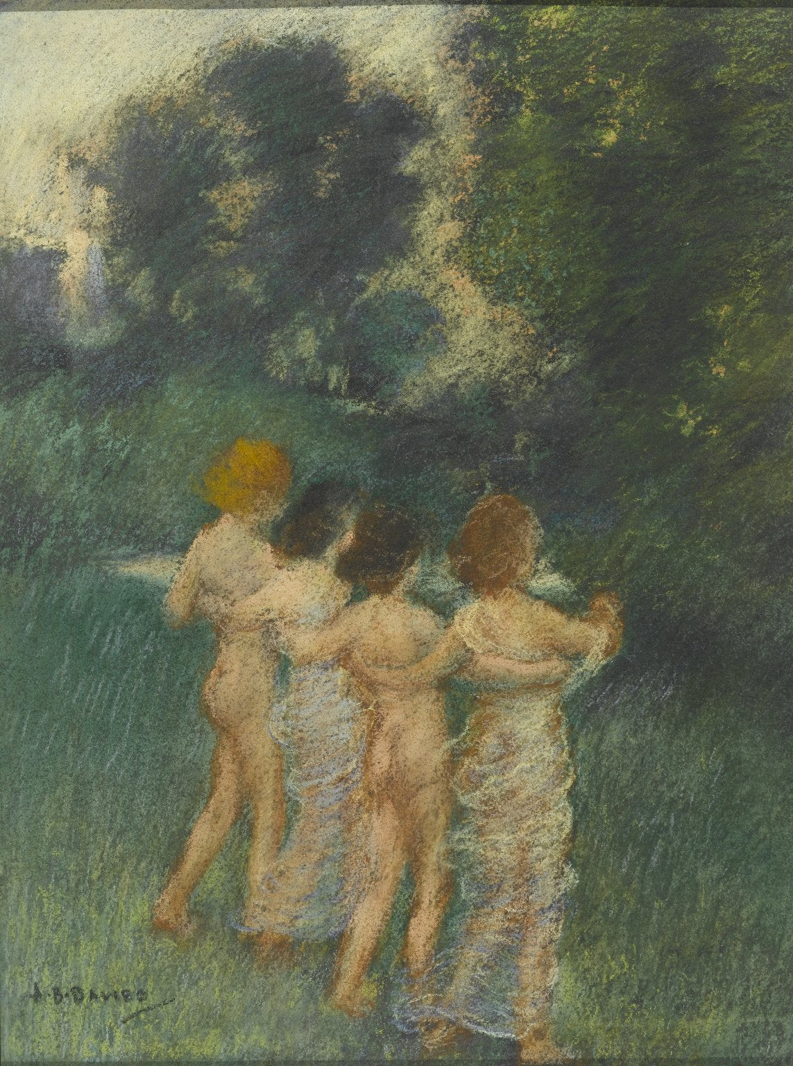 Cherubian Children by Arthur B. Davies,A3(16x12")Poster