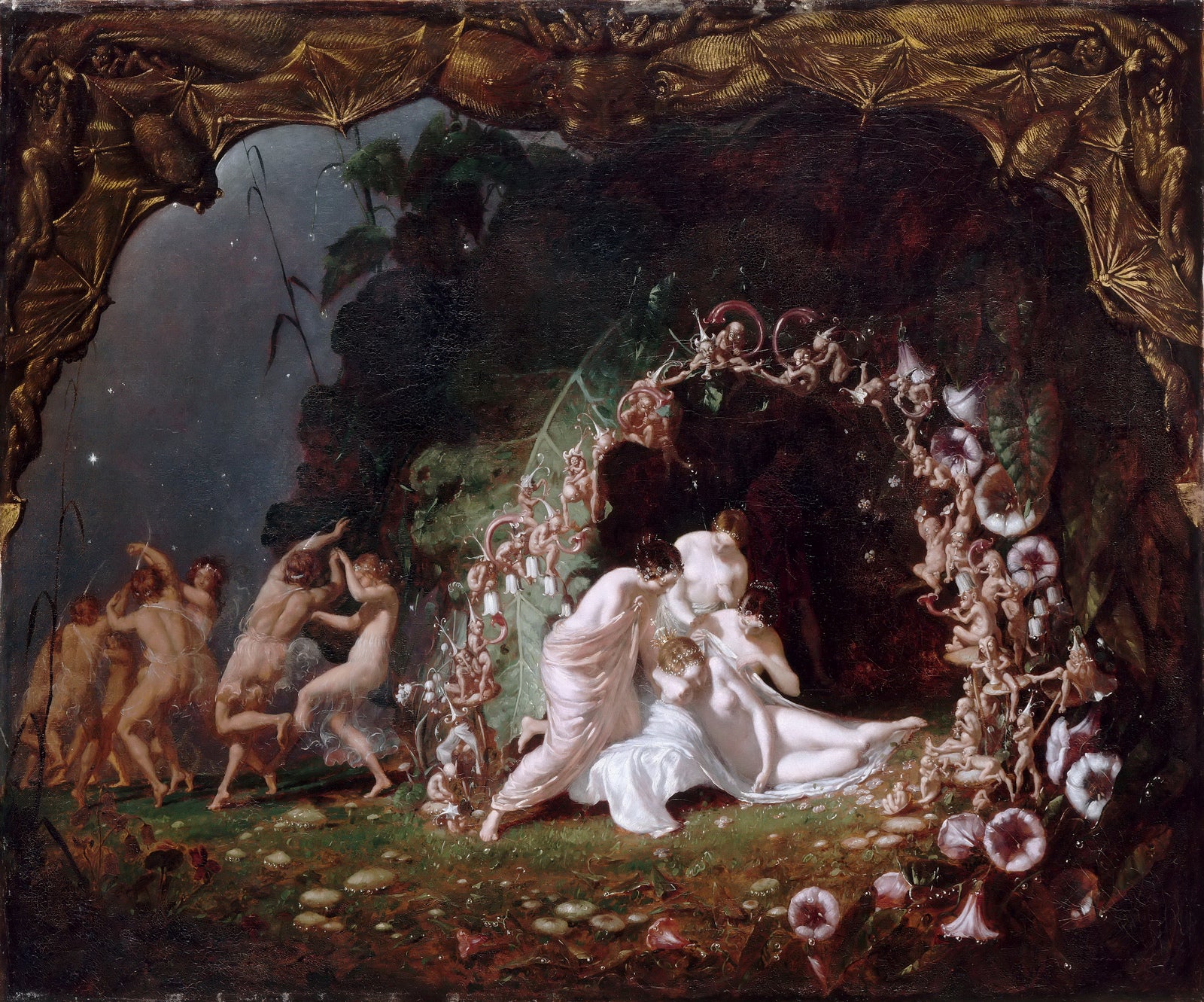 Titania Sleeping, vintage artwork by Richard Dadd, A3 (16x12") Poster Print