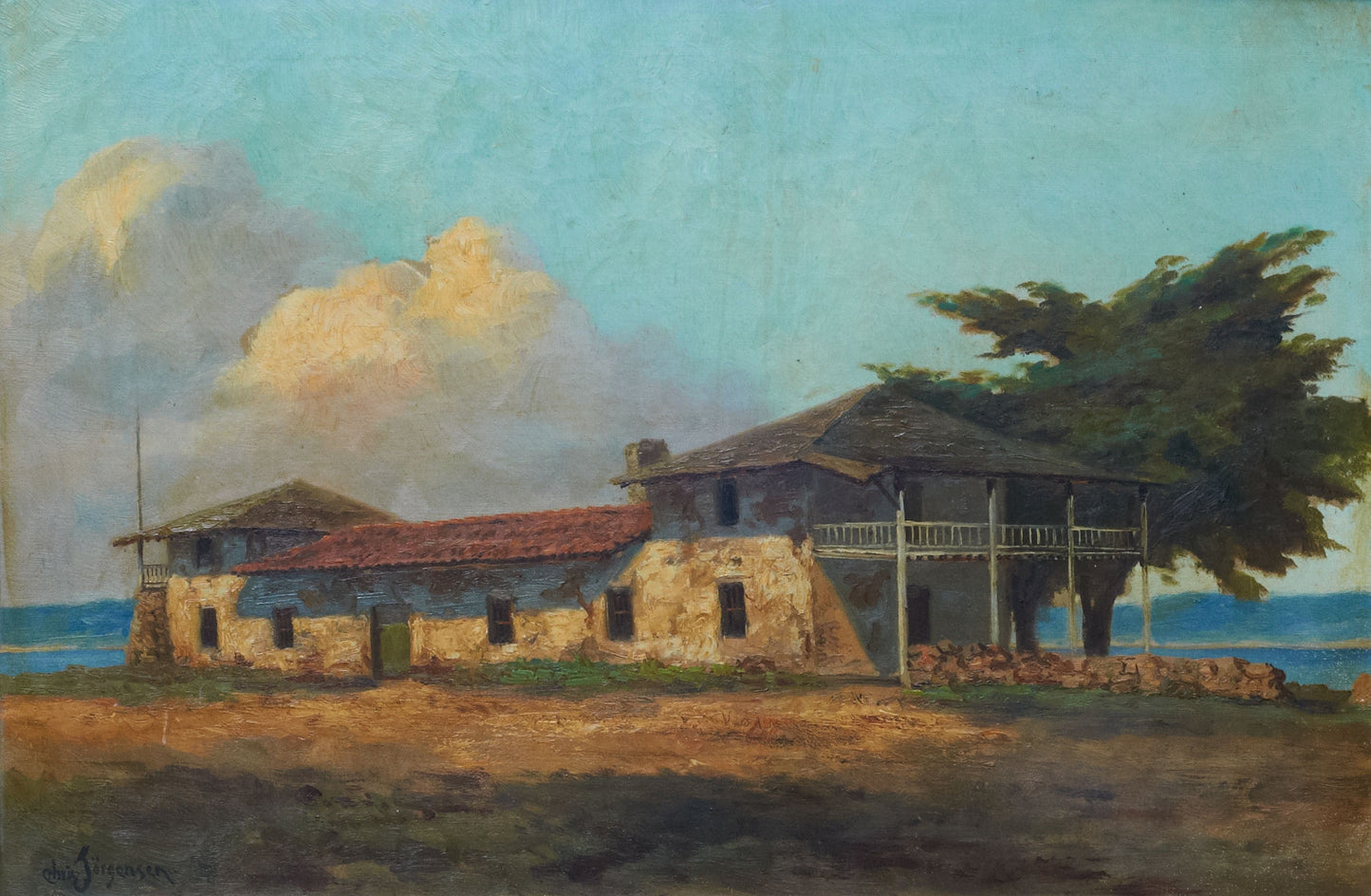 Customs House, Monterey by Christian Jorgensen,A3(16x12")Poster