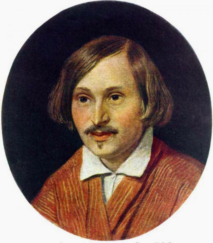 Portrait of Writer Nikolai Gogol, vintage artwork by Alexander Ivanov, A3 (16x12") Poster Print
