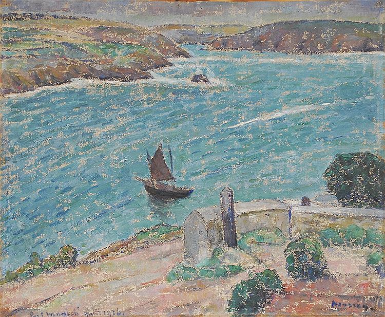 Port Manech by Georges Morren,A3(16x12")Poster