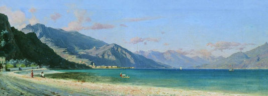 Belaggio, vintage artwork by Fedor Bronnikov, 12x8" (A4) Poster