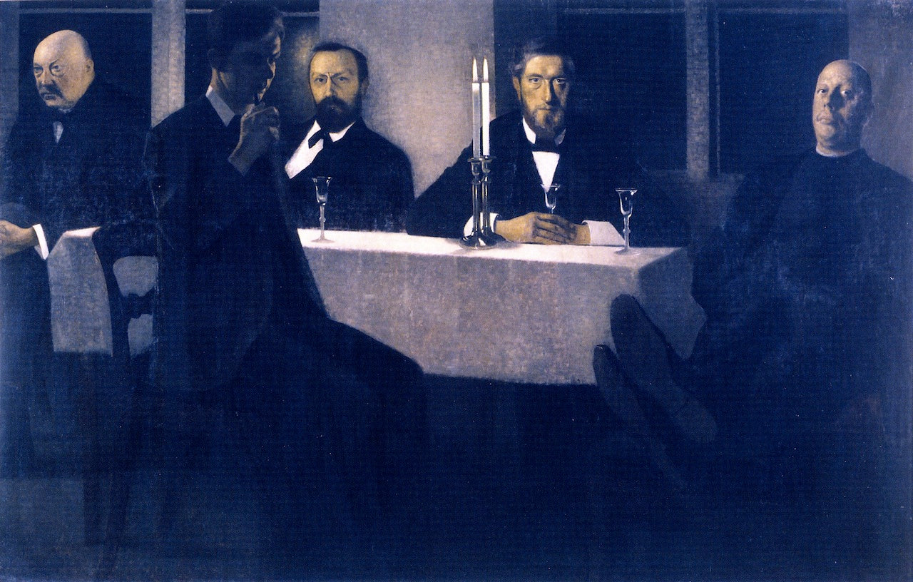 Five Portraits by Vilhelm Hammershoi,A3(16x12")Poster