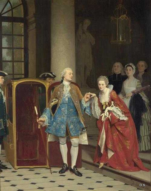 The Departure, vintage artwork by Joseph Caraud, A3 (16x12") Poster Print