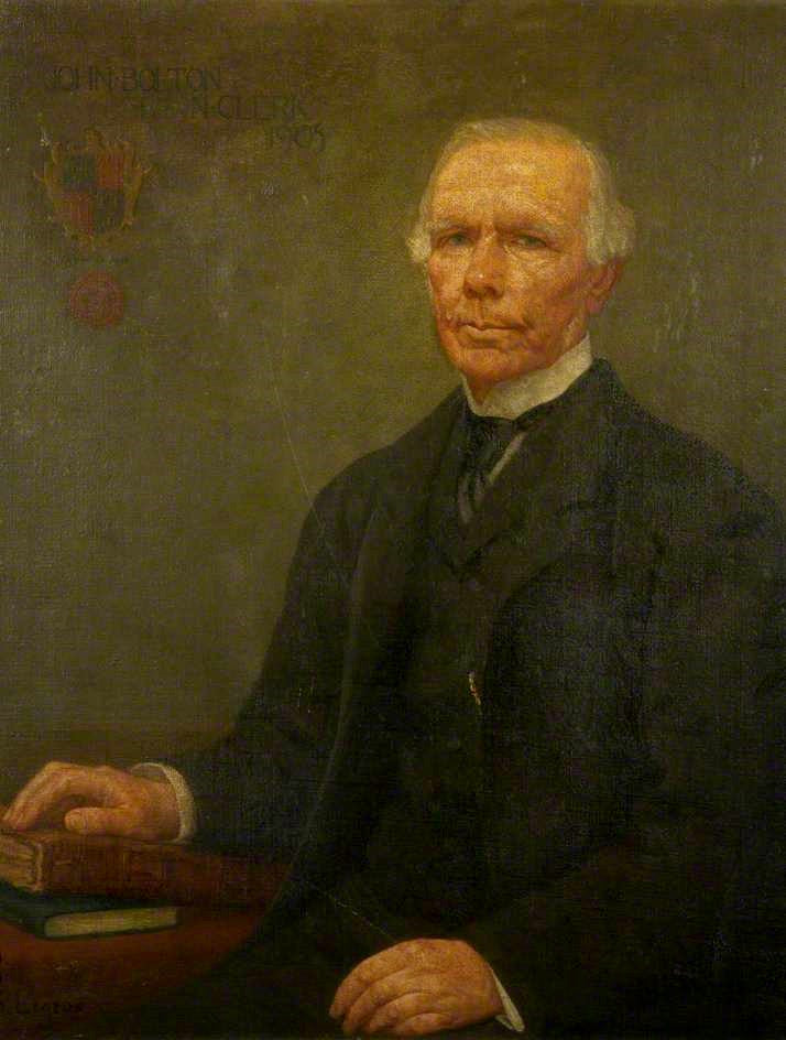 John Bolton, Kendal Town Clerk, vintage artwork by Alphonse Legros, 12x8" (A4) Poster