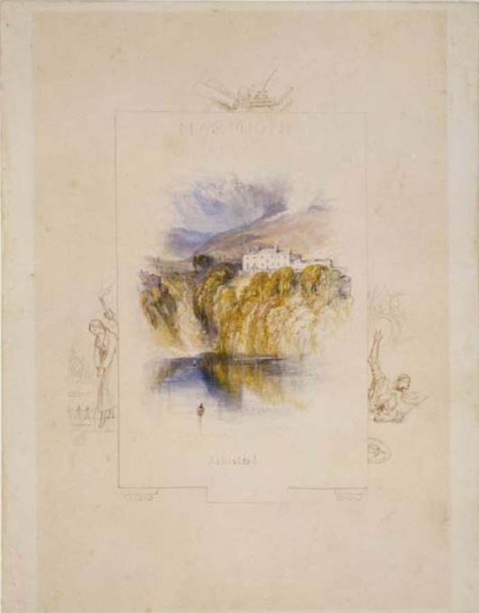 Ashestiel, vintage artwork by Joseph Mallord William Turner, 12x8" (A4) Poster
