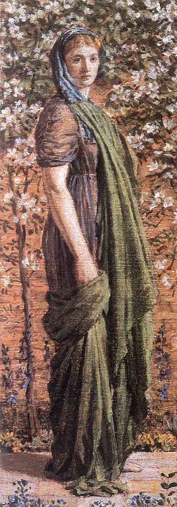 A Flower Walk, vintage artwork by Albert Joseph Moore, A.R.W.S., 12x8" (A4) Poster