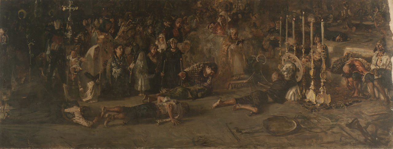 The Vote, vintage artwork by Francesco Paolo Michetti, 12x8" (A4) Poster
