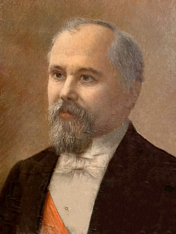 Raymond Poincare, vintage artwork by Pierre Carrier-Belleuse, 12x8" (A4) Poster