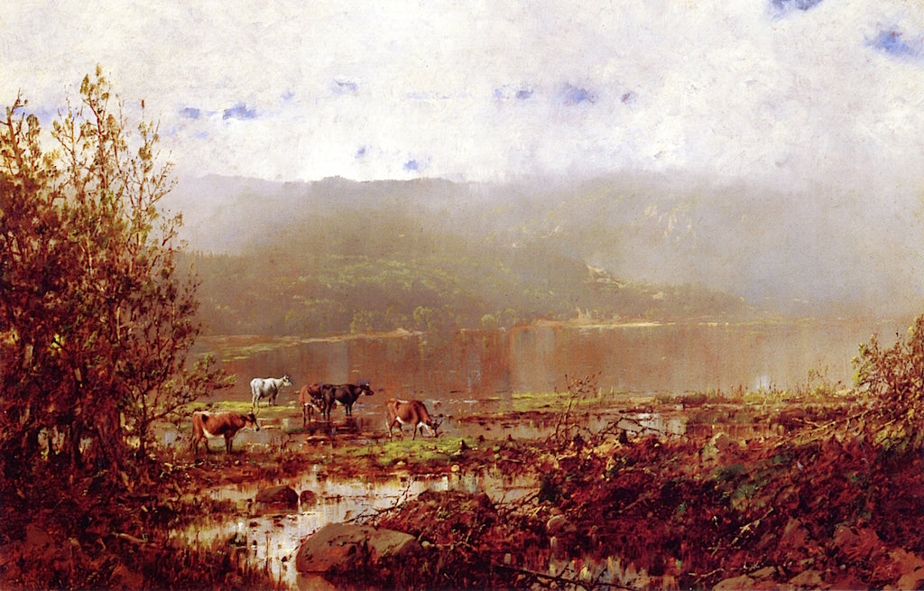 Ossipee Valley, Maine, vintage artwork by William Louis Sonntag, Sr, 12x8" (A4) Poster