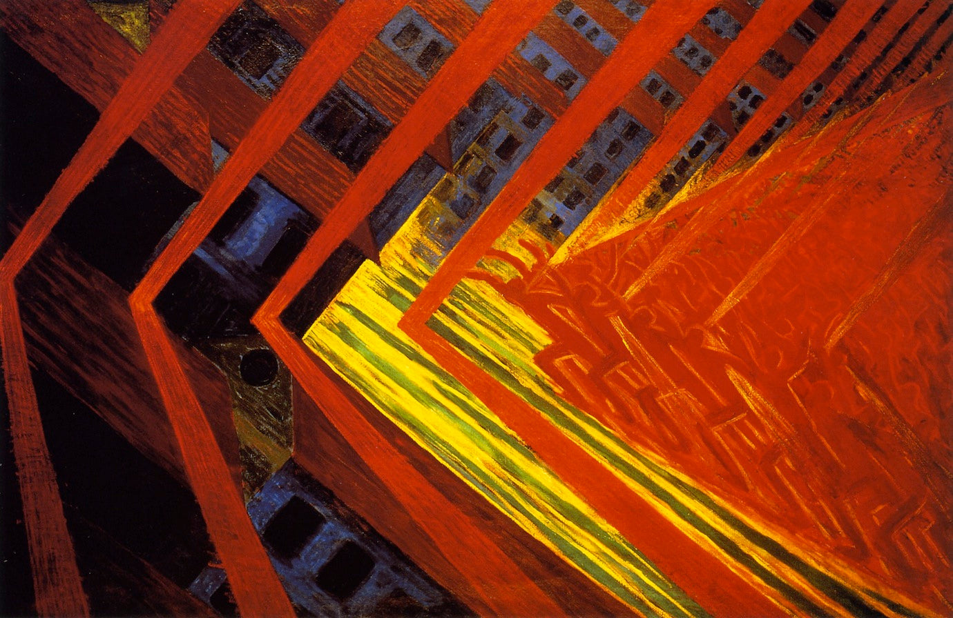 The Revolt, vintage artwork by Luigi Russolo, 12x8" (A4) Poster