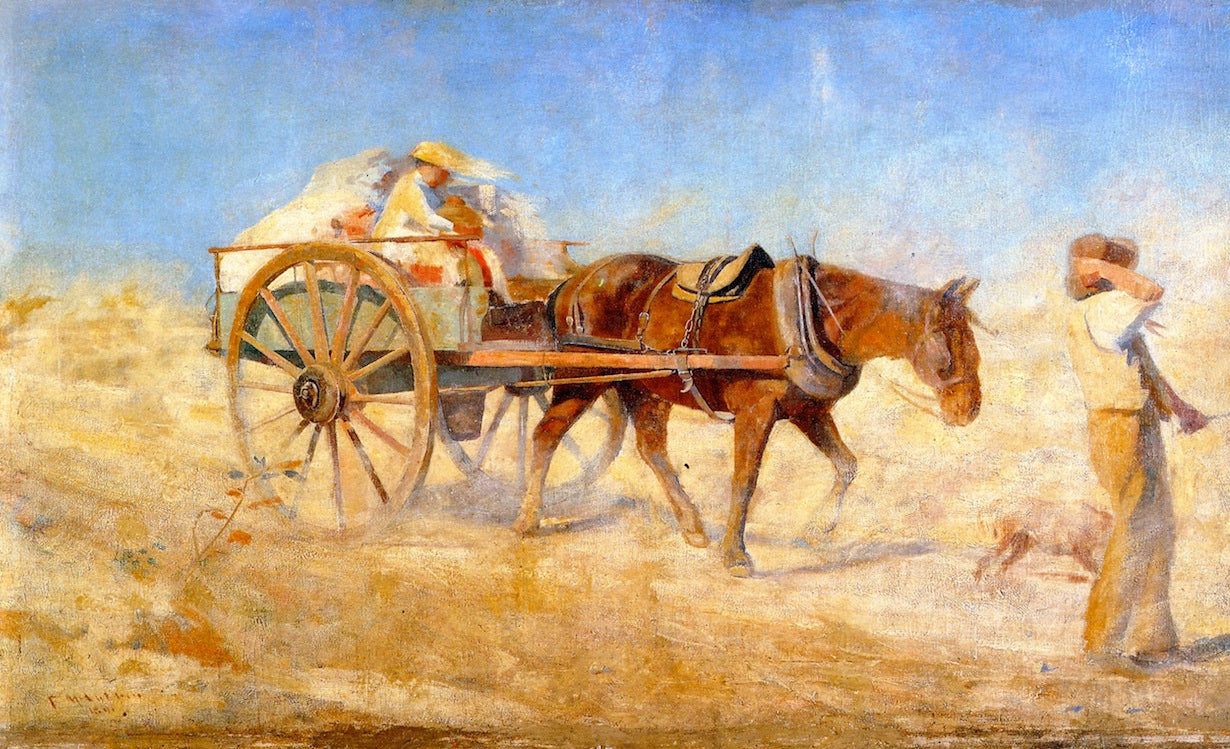 The North Wind, vintage artwork by Frederick McCubbin, 12x8" (A4) Poster