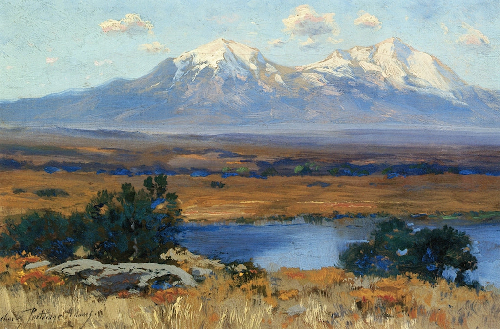 Spanish Peaks, Colorado by Charles Partridge Adams,A3(16x12")Poster