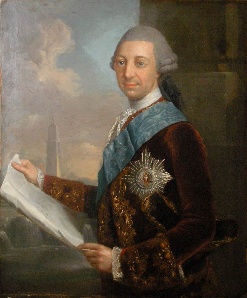 Friedrich der Fromme, Herzog von Mecklenburg-Schwerin, vintage artwork by Georg David Matthieu, 12x8" (A4) Poster