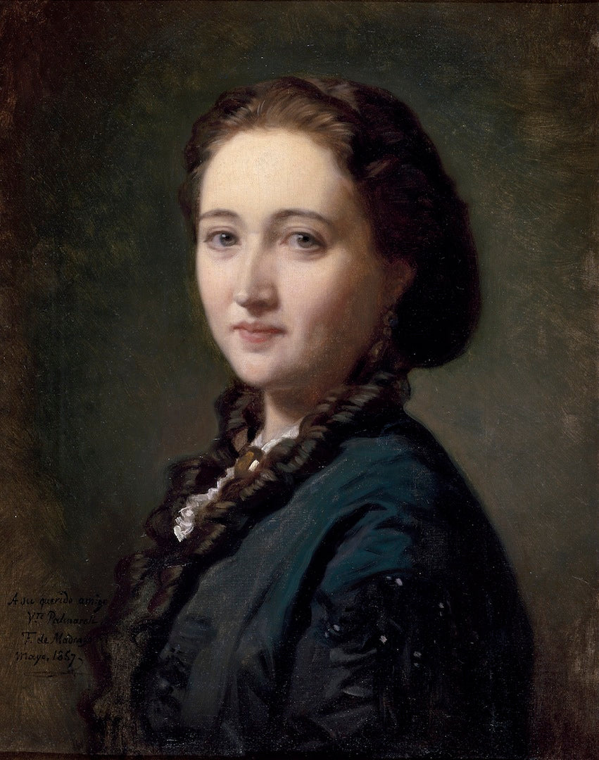 Sofía Reboulet, señora de Palmaroli, vintage artwork by Federico de Madrazo y Kuntz, A3 (16x12") Poster Print