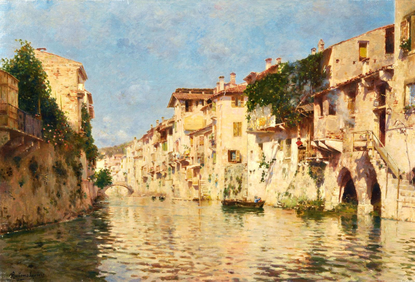 Case sull'Adige by Rubens Santoro,A3(16x12")Poster