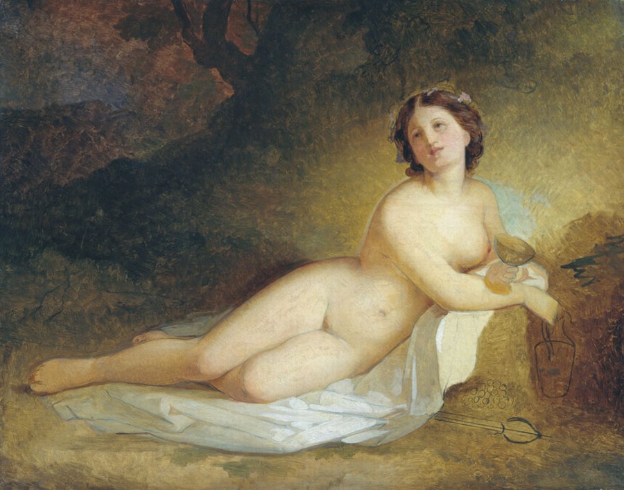Bacchante, vintage artwork by Karl von Neff, A3 (16x12") Poster Print