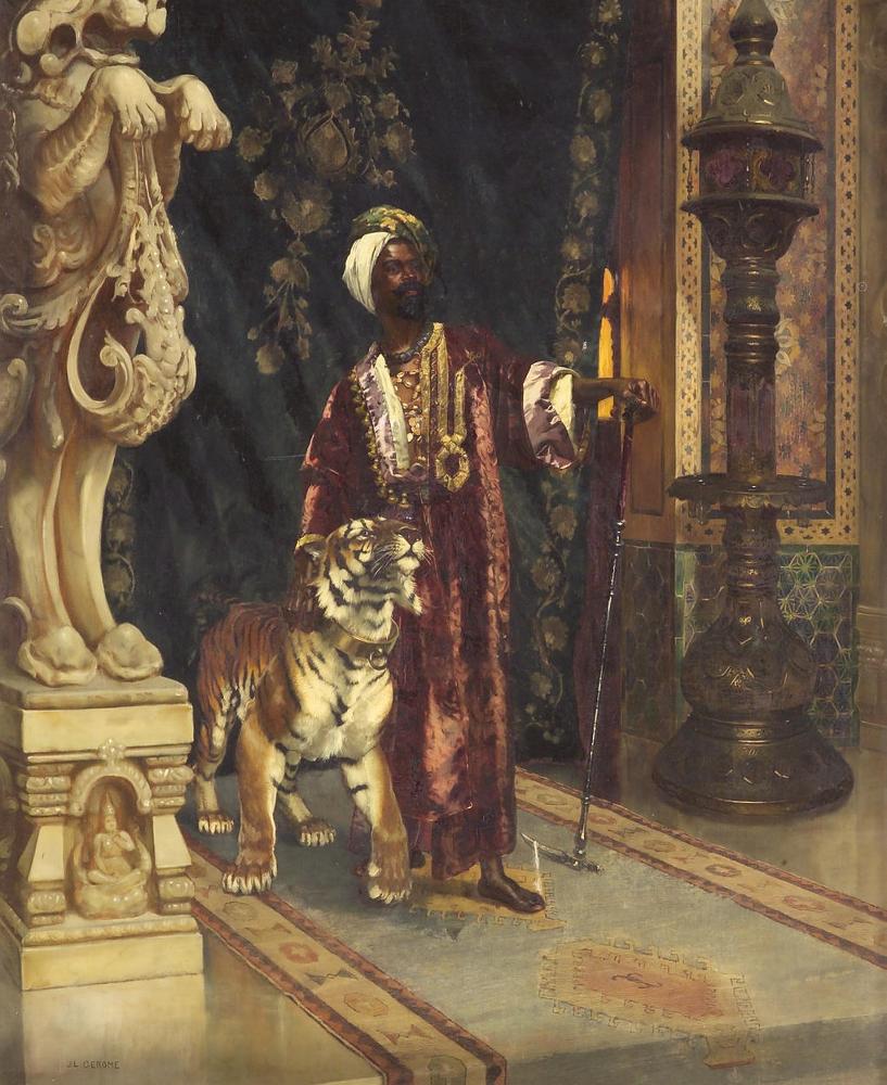 The Guardians, vintage artwork by Rudolf Ernst, 12x8" (A4) Poster