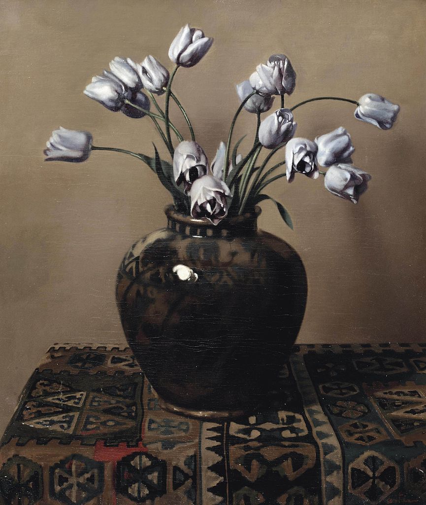 Still life with tulips in a jar by Willam Arnold Witsen,A3(16x12")Poster